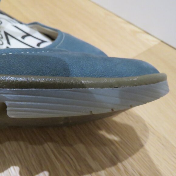 FLY LONDON Piat Wedge Suede Sandals in Forest Green Grunge Edgy Boho 7.5 - 8 - Picture 12 of 14